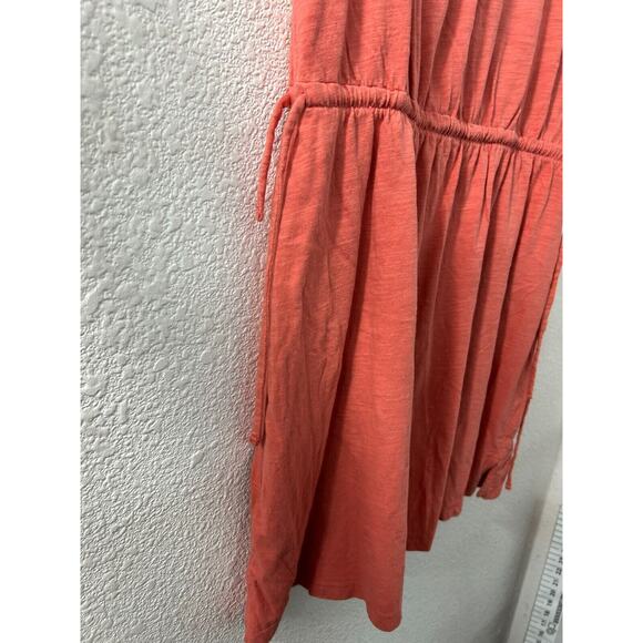 Old Navy Sugar Poppy Cinch Waist Short Sleeve Slub Knit T Shirt Dress Womens L - Picture 3 of 11